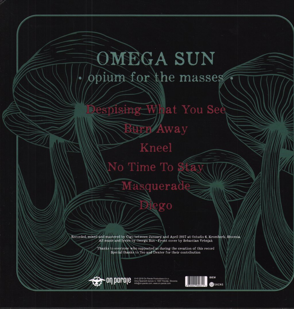 Omega Sun - Opium For The Masses - Lp