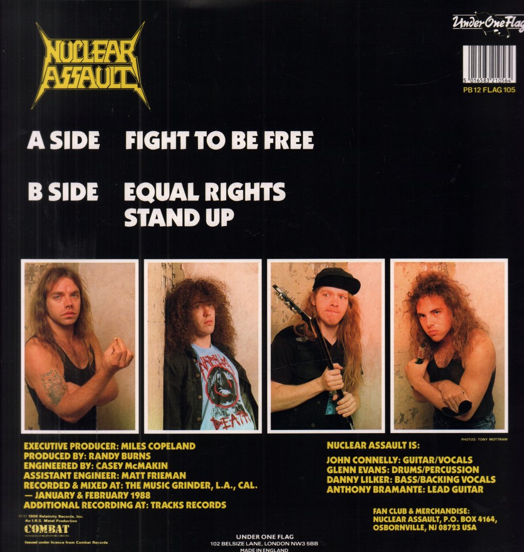 Nuclear Assault - Fight To Be Free - 12 Inch