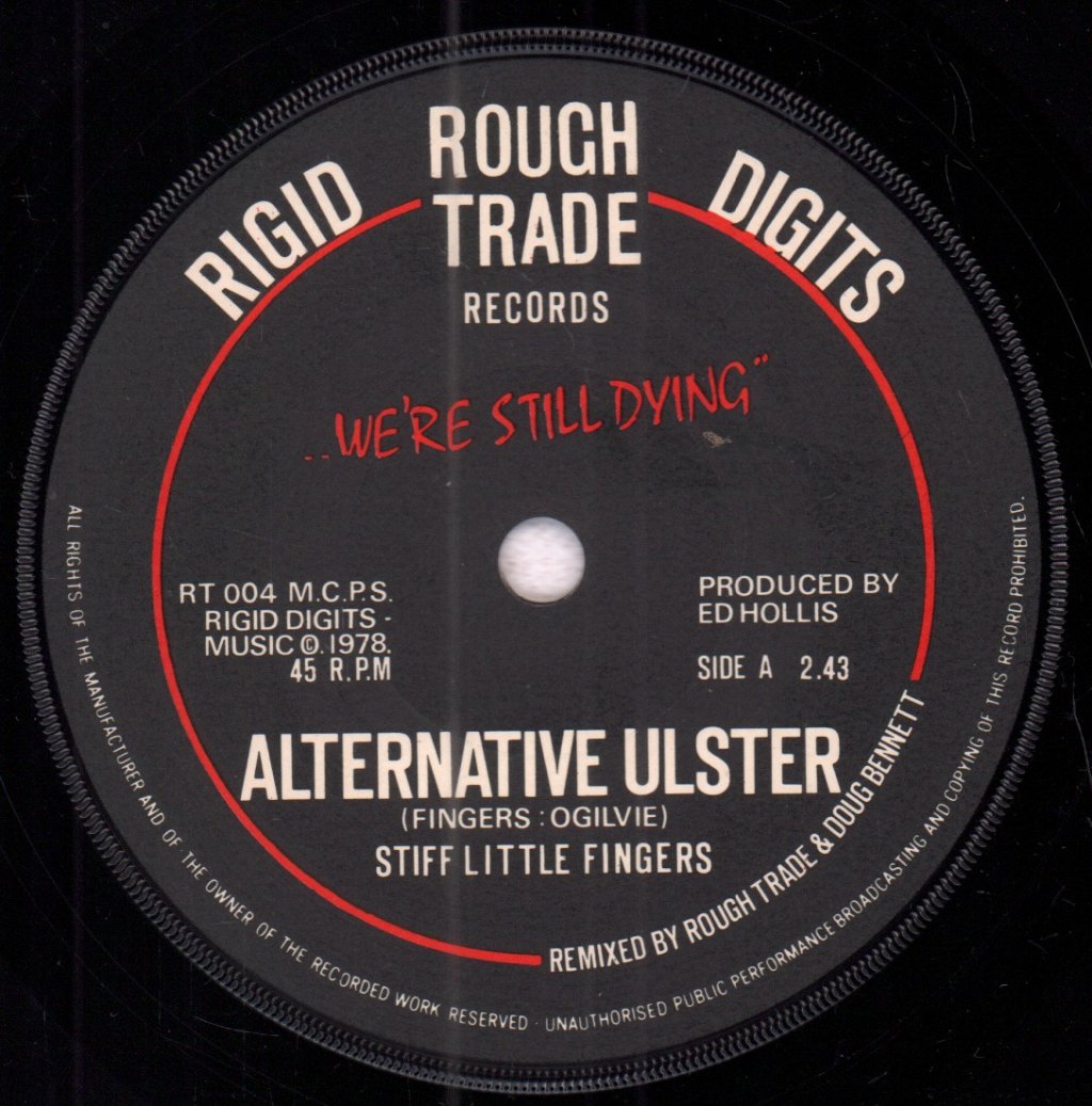 Stiff Little Fingers - Alternative Ulster - 7 Inch