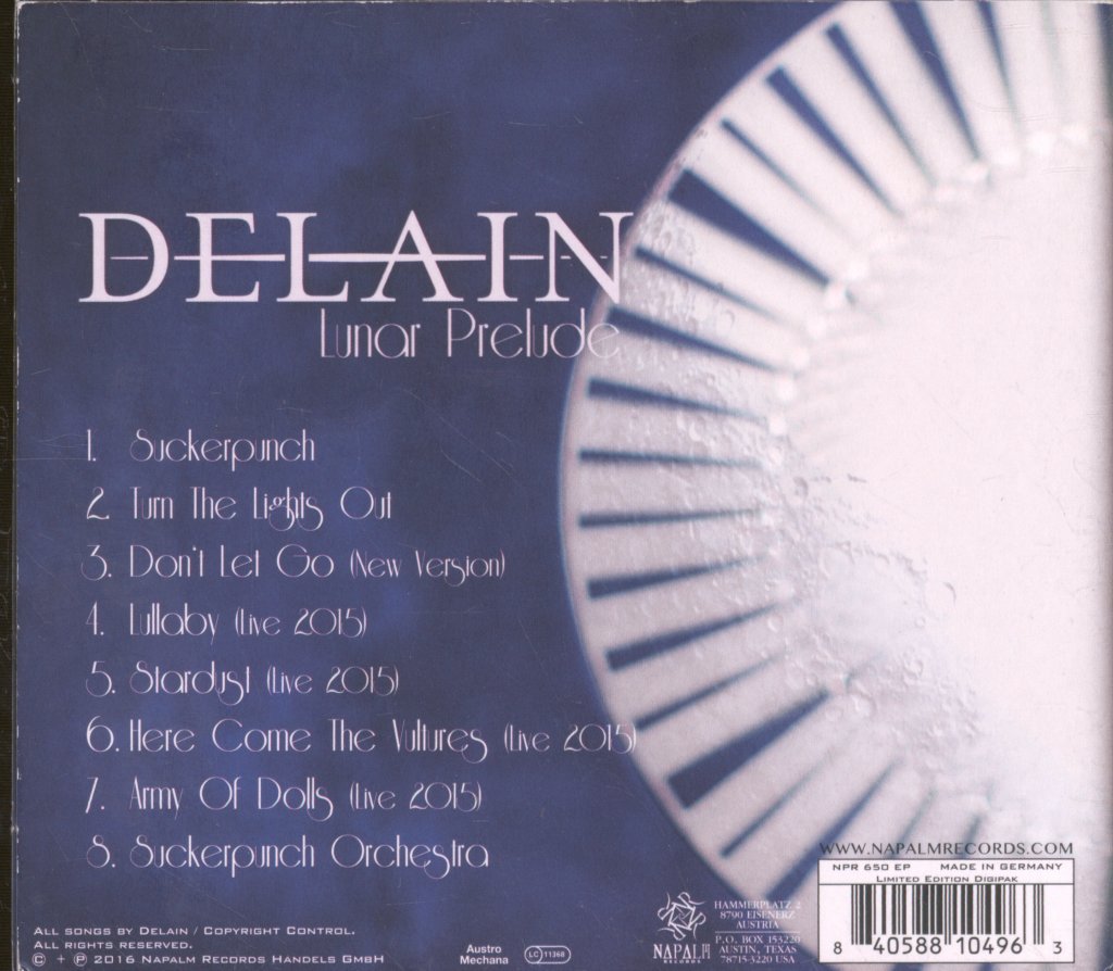 Delain - Lunar Prelude - Cd