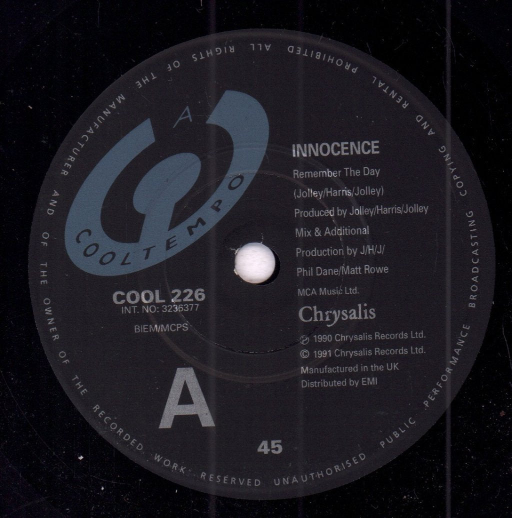 Innocence (90'S Group) - Remember The Day - 7 Inch