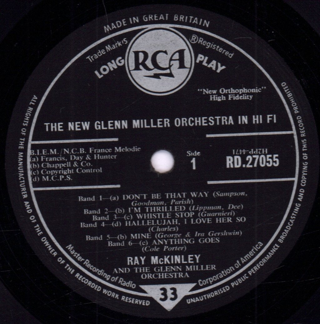 ray mckinley and the glenn miller orchestra - New Glenn Miller Orchestra In Hi Fi - Lp
