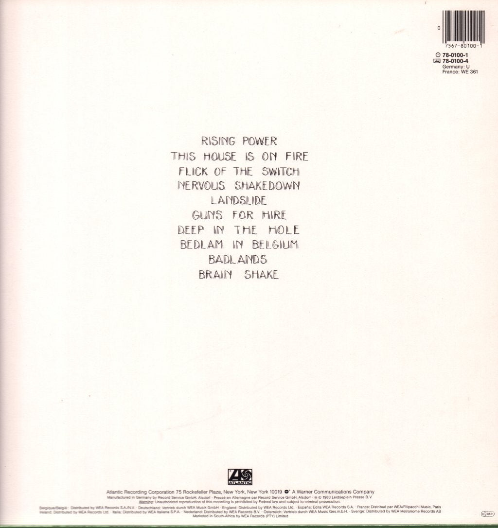 AC/DC - Flick Of The Switch - Lp