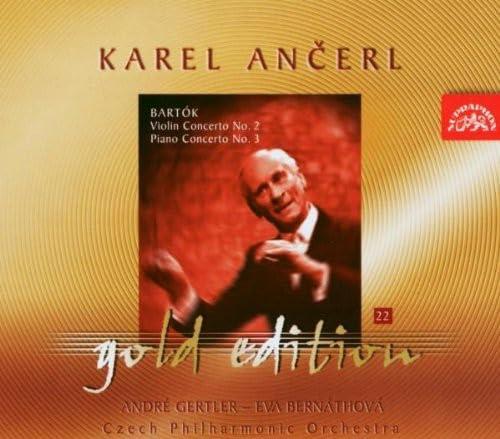 Czech Philharmonic Orchestra - Karel Ancerl Gold Edition Vol.22. Bartok - Violin Concerto No.2; Piano Concerto No.3 - Cd