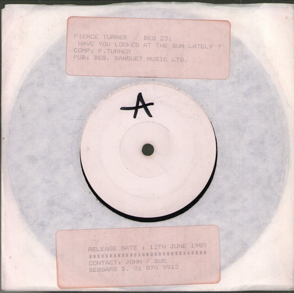 Pierce Turner - Have You Looked At The Sun - 7 Inch