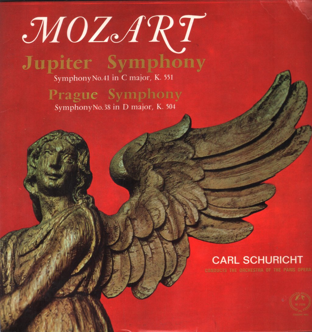 Carl Schuricht / Orchestra of The Paris Opera - Mozart - Jupiter Symphony / Prague Symphony - Lp