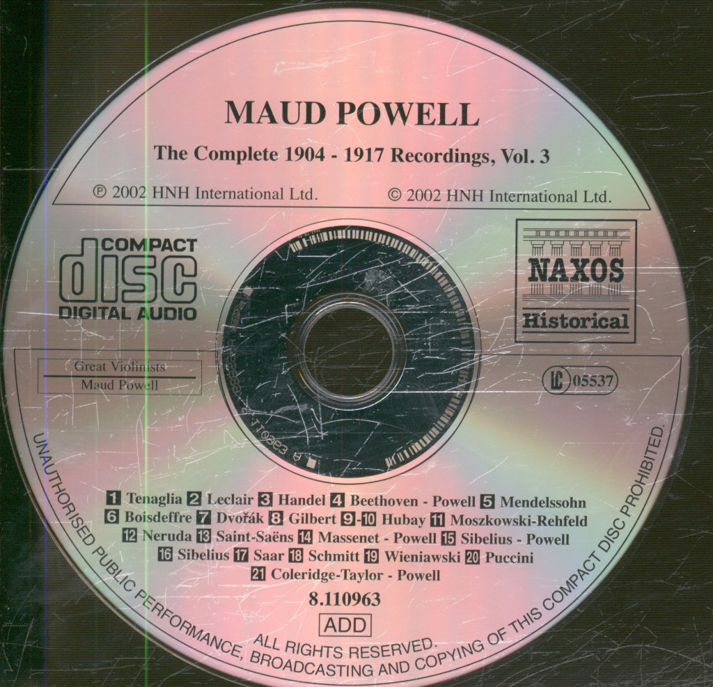 Various Artists - Maud Powell - Complete 1904-1917 Recordings, Vol. 3 - Cd