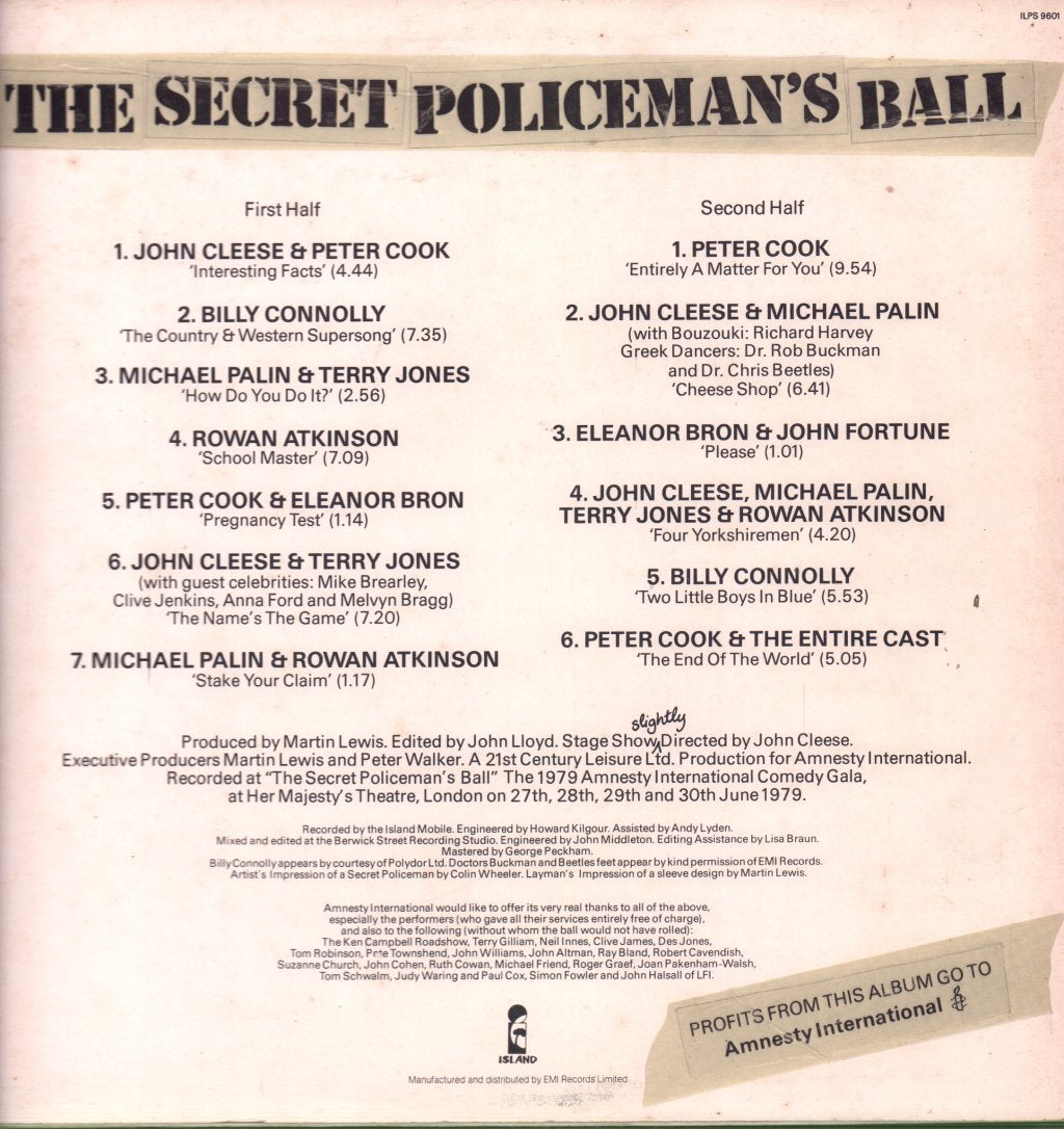 Various Artists - Secret Policemans Ball - Lp