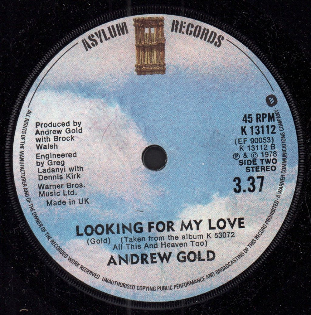 Andrew Gold - Never Let Her Slip Away - 7 Inch