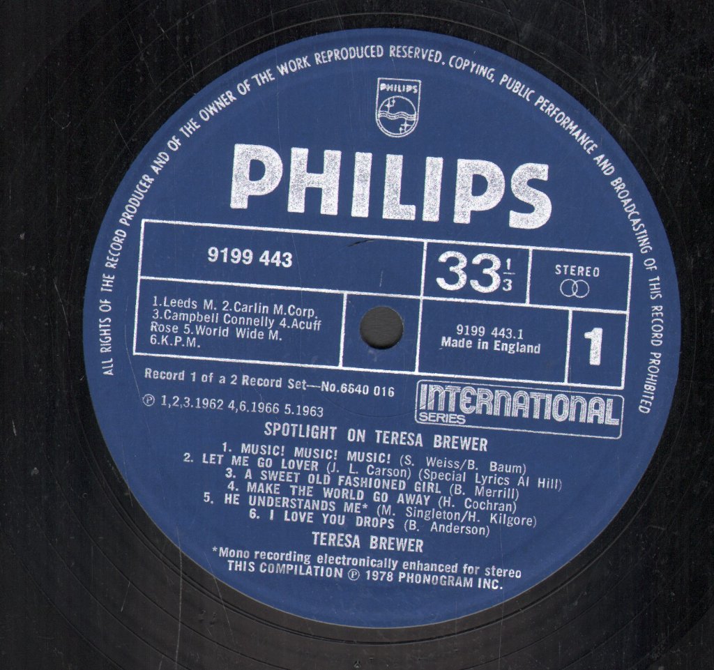 Teresa Brewer - Spotlight On - Double Lp