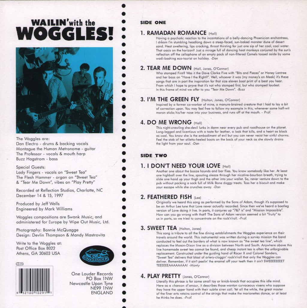 Woggles - Wailin' With The - 10 Inch
