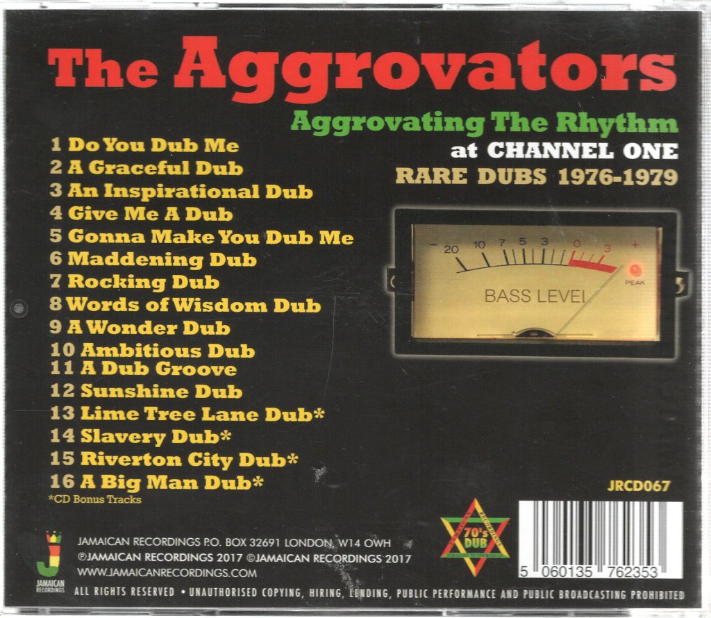 Aggrovators - Aggrovating The Rhythm At Channel One - Cd