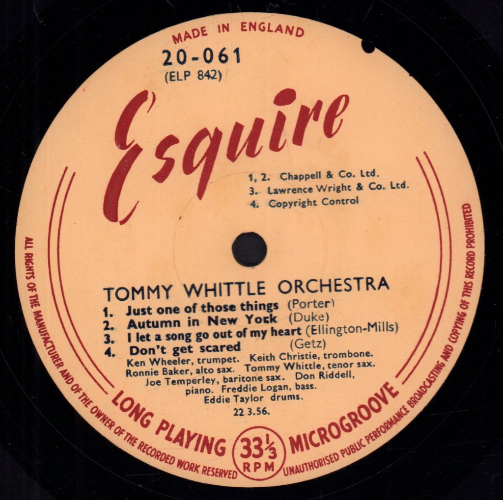 Tommy Whittle & His Orchestra - Spotlighting - 10 Inch