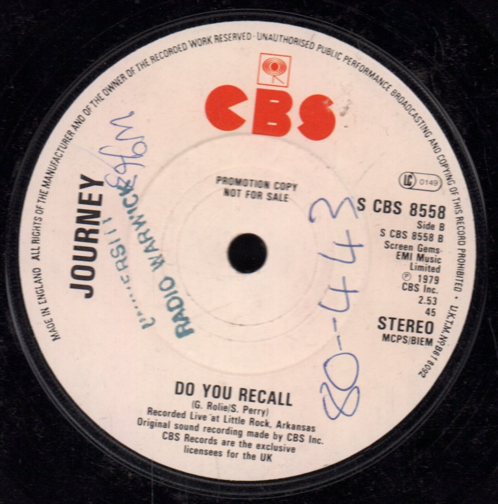Journey - Any Way You Want It - 7 Inch