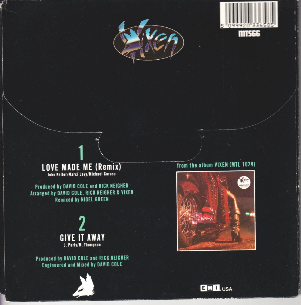 Vixen - Love Made Me - 7 Inch