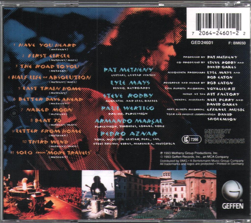Pat Metheny Group - Road To You (Recorded Live In Europe) - Cd