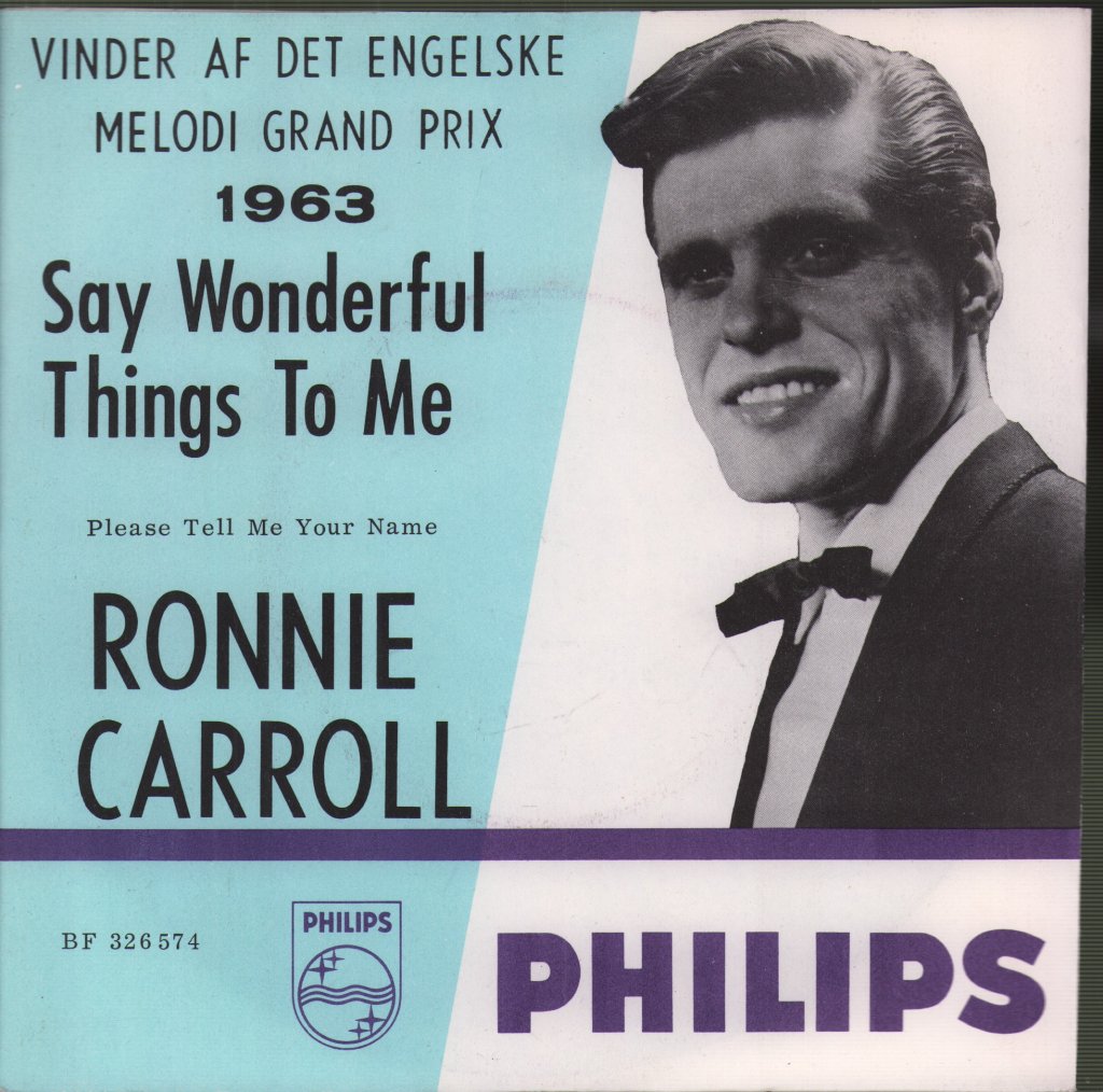 Ronnie Carroll - Say Wonderful Things To Me - 7 Inch