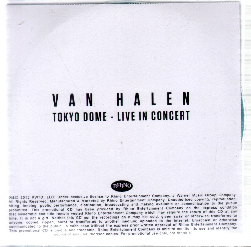 Van Halen - Tokyo Dome - Live in Concert - Cdr