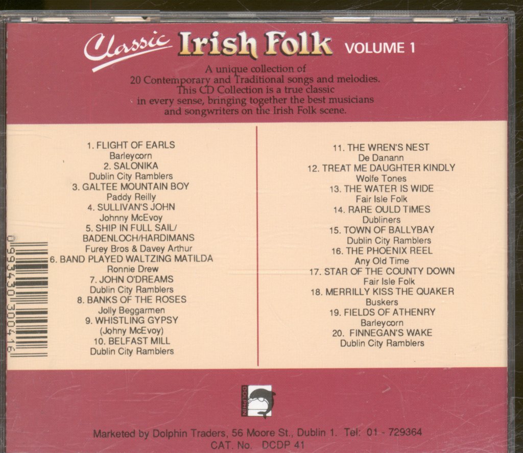 Various Artists - Classic Irish Folk Volume 1 - Cd