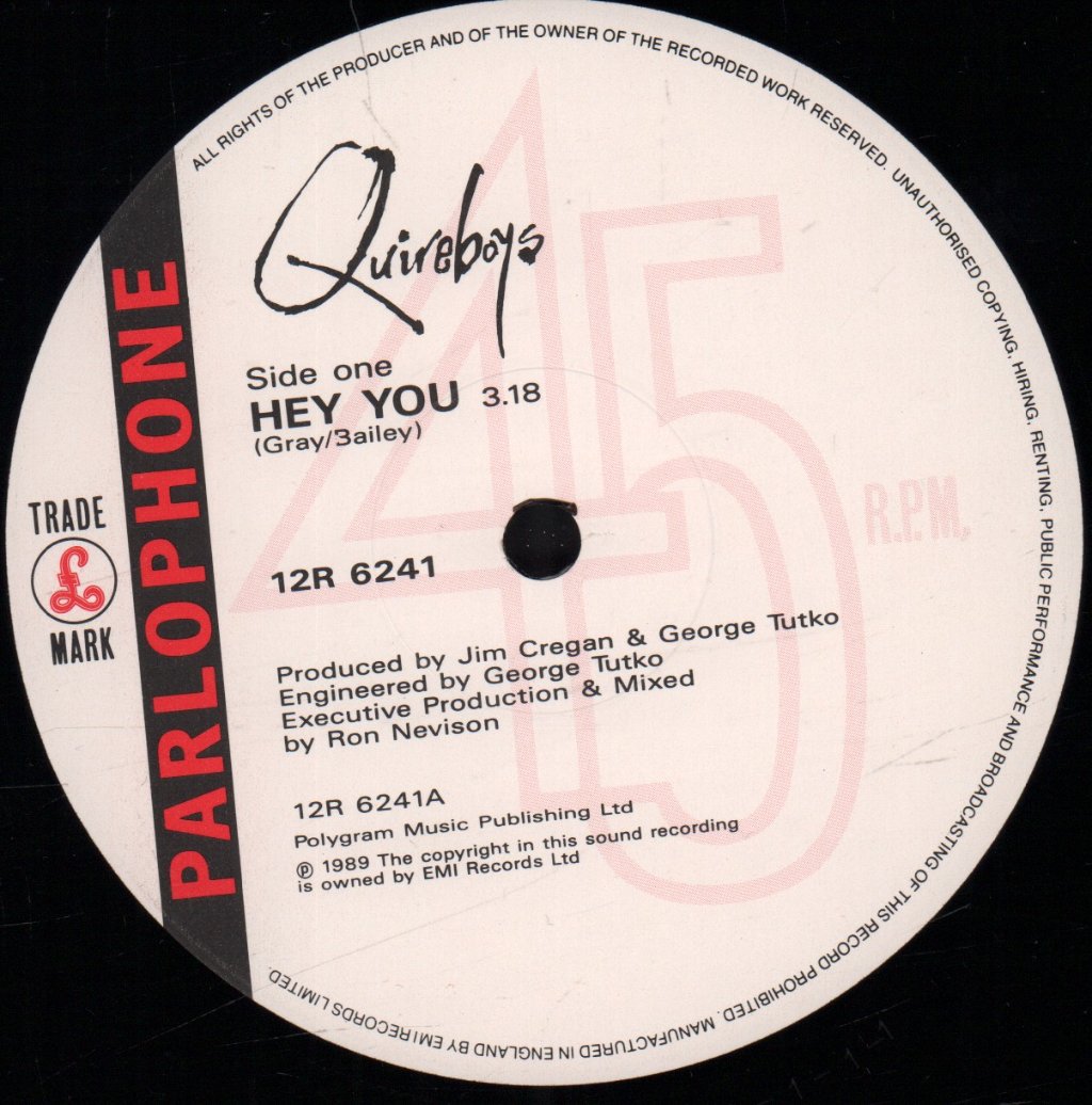 Quireboys - Hey You - 12 Inch