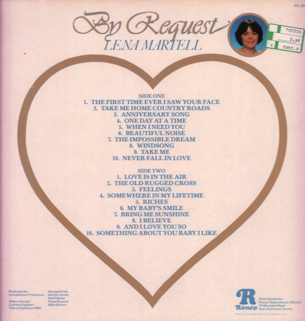 Lena Martell - By Request - Lp
