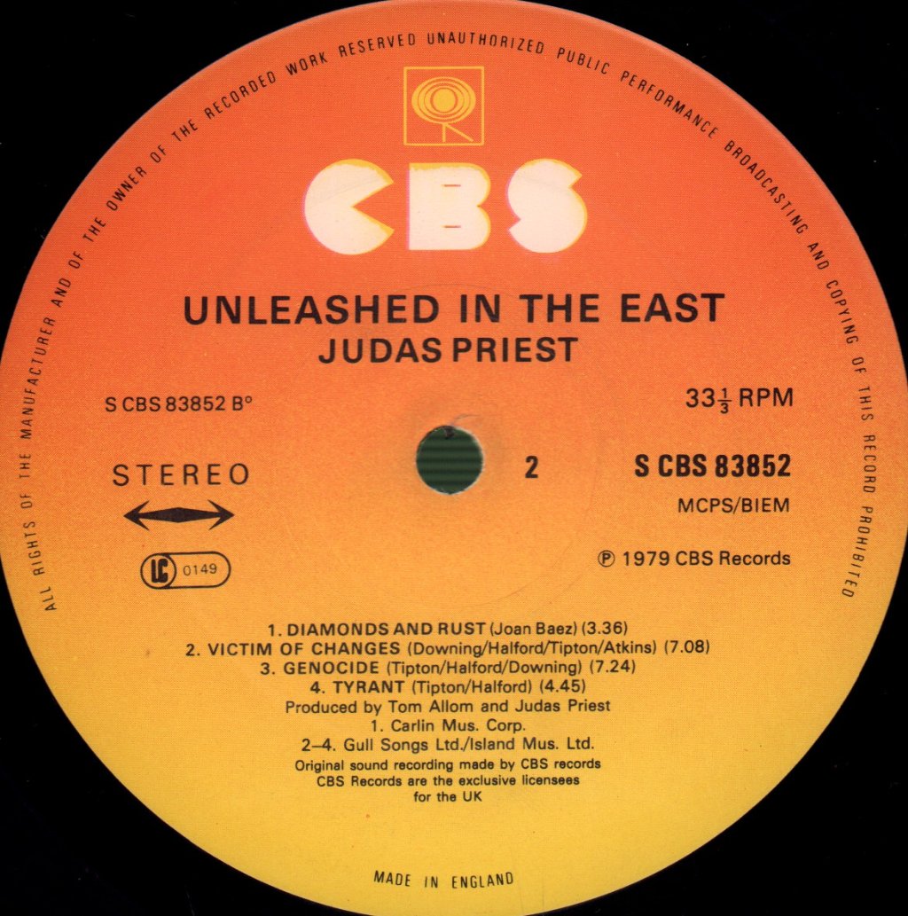 Judas Priest - Unleashed In The East - Lp