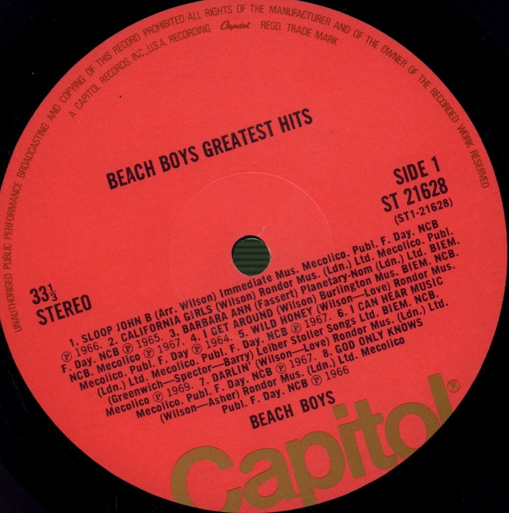 Beach Boys - Greatest Hits - Lp