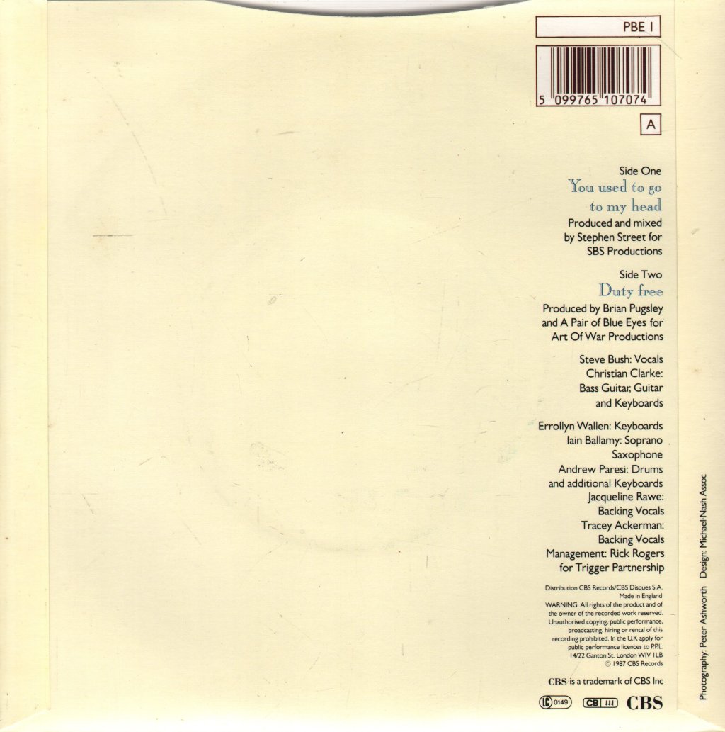 A Pair Of Blue Eyes - You Used To Go To My Head - 7 Inch