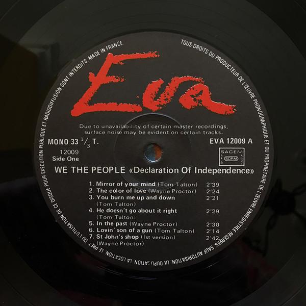We The People (60'S Garage) - Declaration Of Independence - Lp