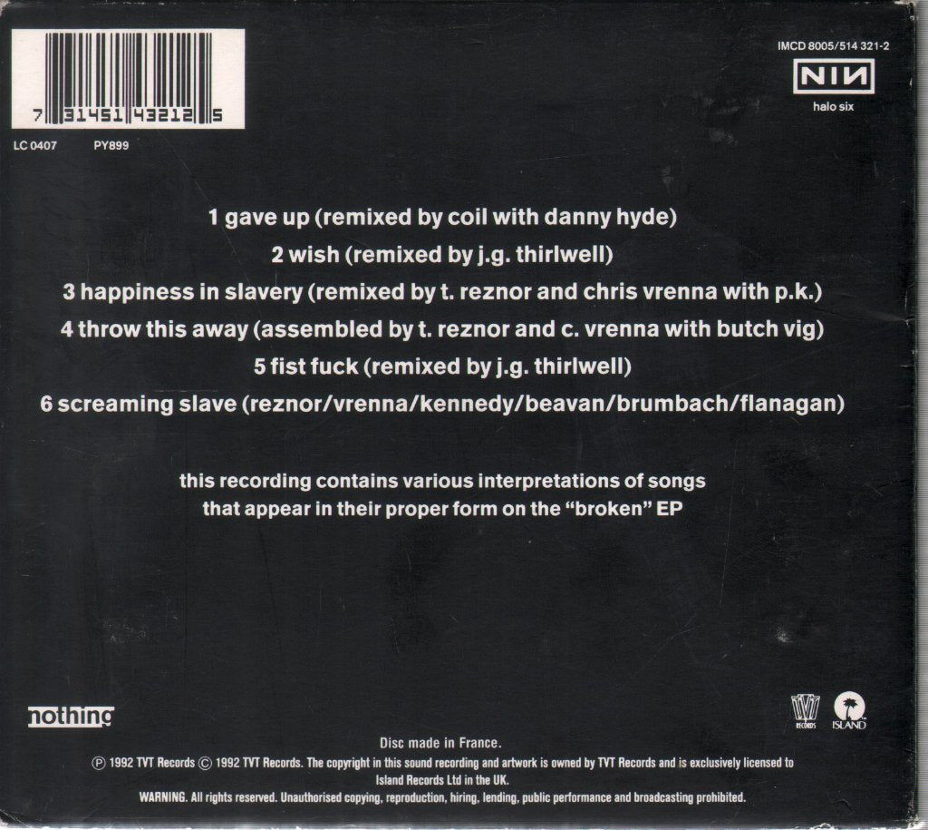 Nine Inch Nails - Fixed - Cd