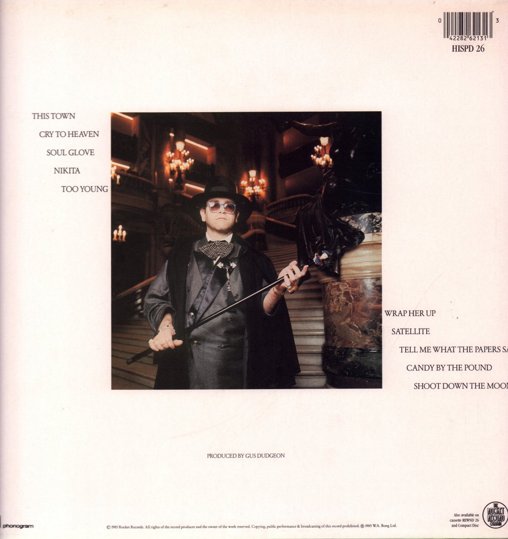 Elton John - Ice On Fire - Lp