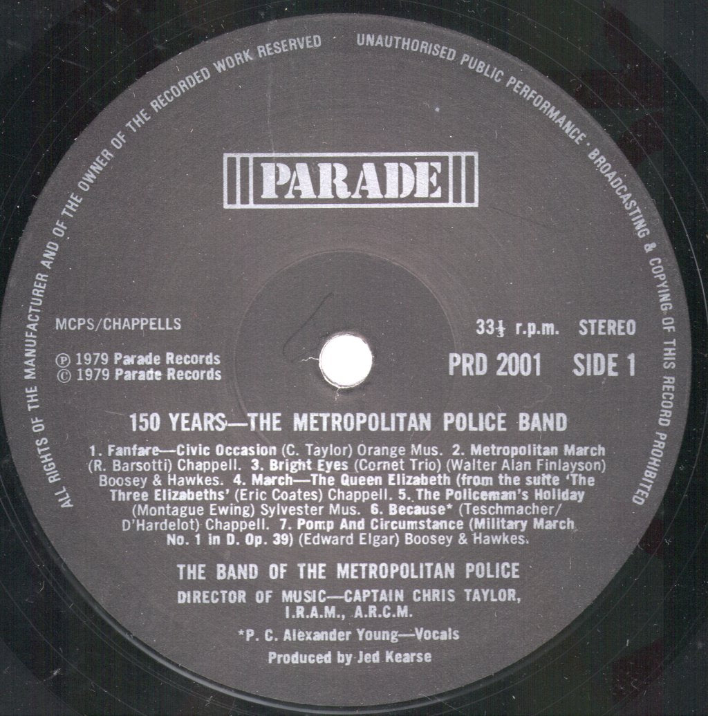 Band Of The Metropolitan Police - 1929-1979 Metropolitan Police 150 Years - Lp