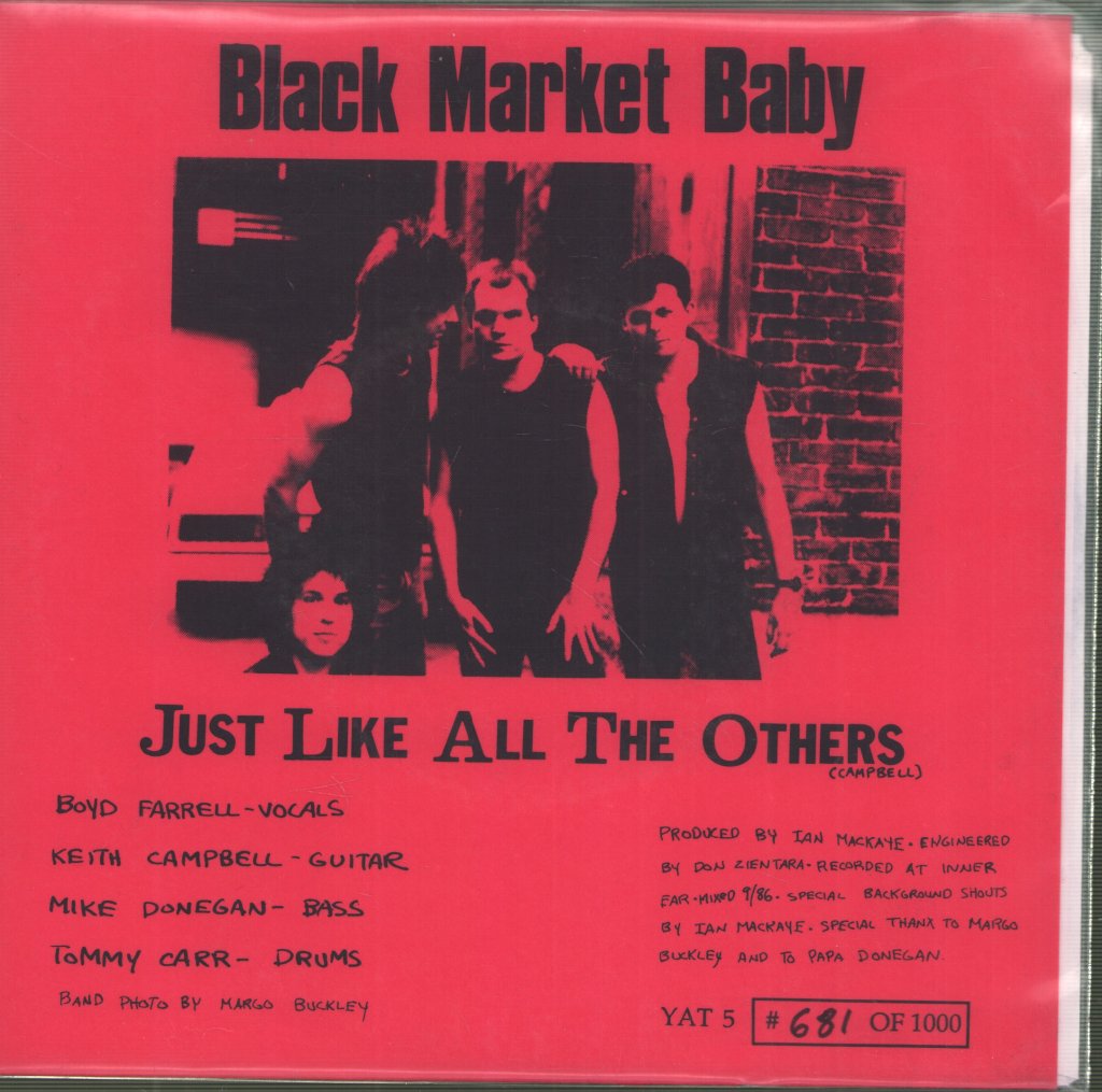 Black Market Baby - Drunk And Disorderly - 7 Inch