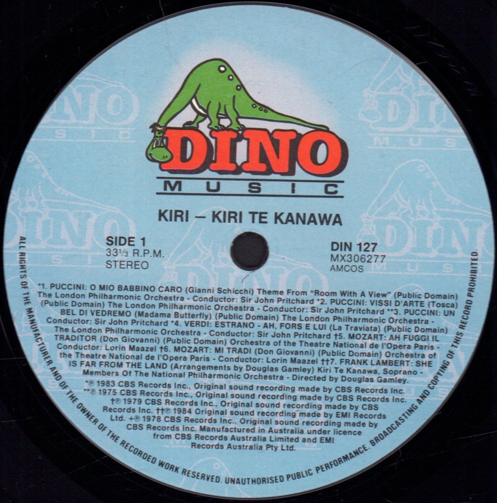 Kiri Te Kanawa - Kiri - Lp
