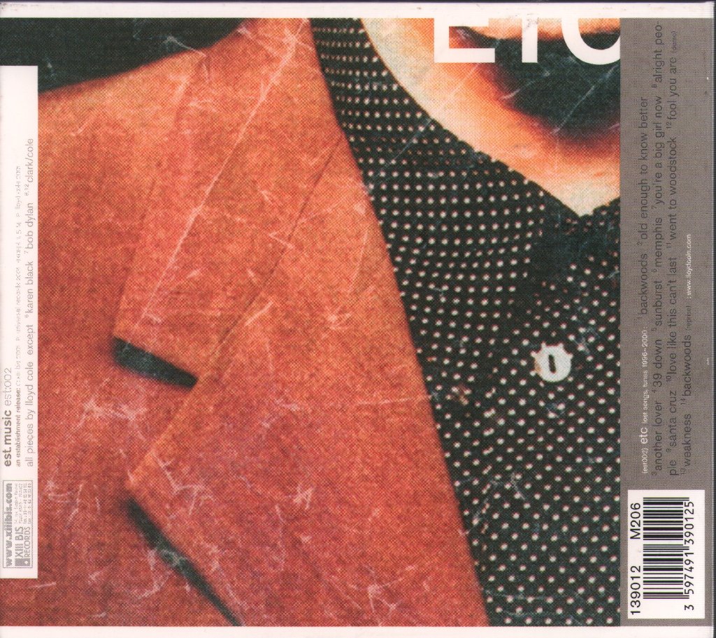 Lloyd Cole - Etc (Lost Songs, Tunes 1996 - 2000) - Cd