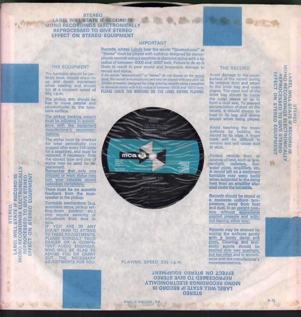 Wishbone Ash - Argus - Lp