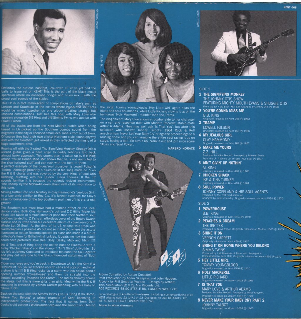 Various Artists - Blues And Soul Power - Lp