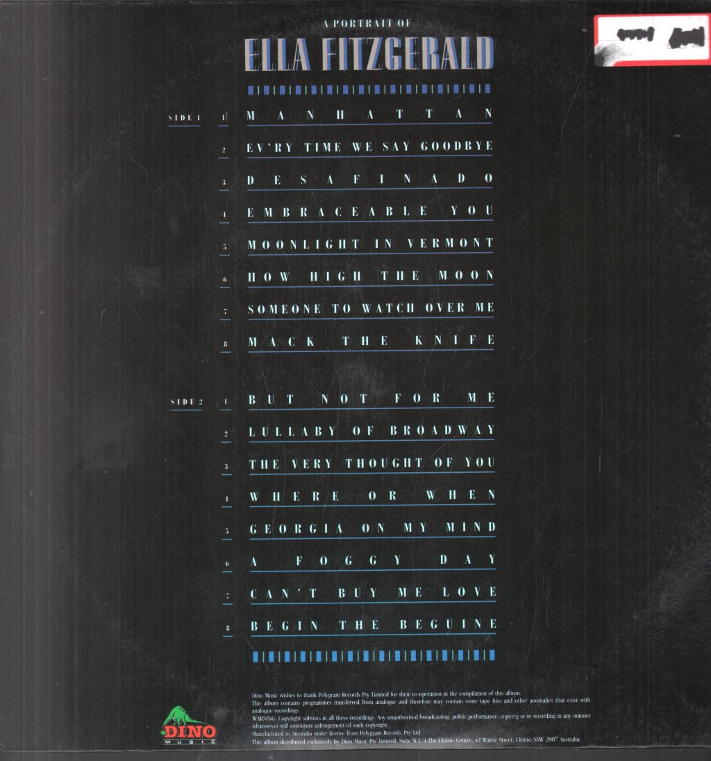 Ella Fitzgerald - A Portrait Of Ella Fitzgerald - Lp