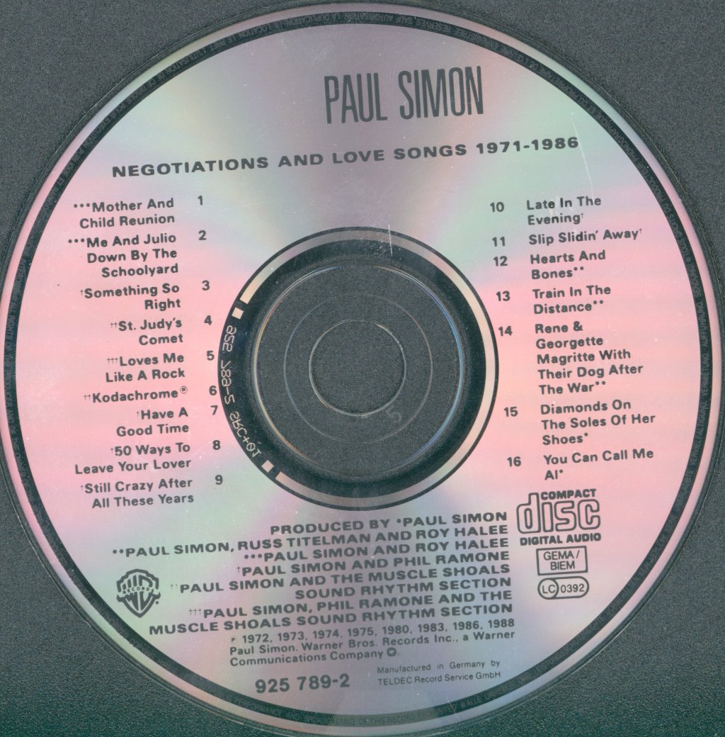 Paul Simon - Negotiations And Love Songs 1971-1986 - Cd
