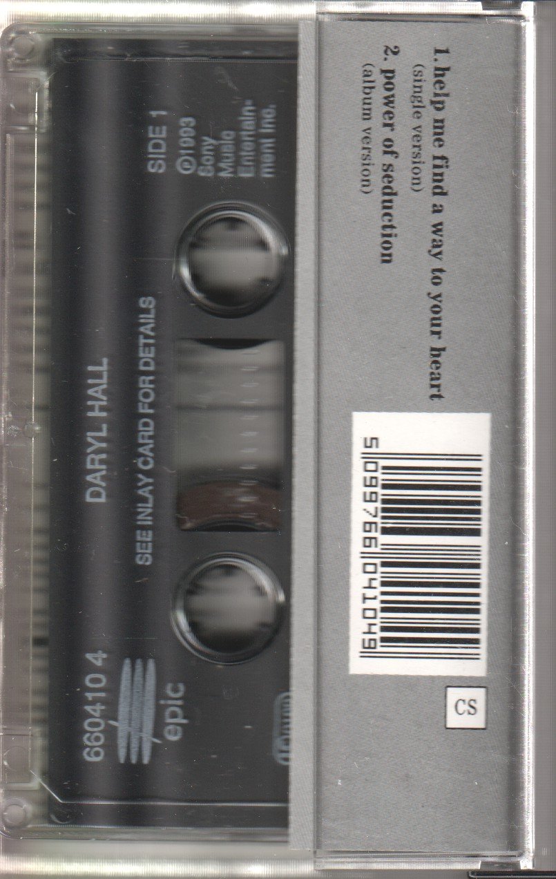 Daryl Hall - Help Me Find A Way To Your Heart - Cassette