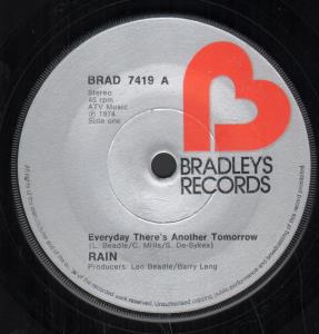 Rain (70'S Group) - Everyday There's Another Tomorrow - 7 Inch