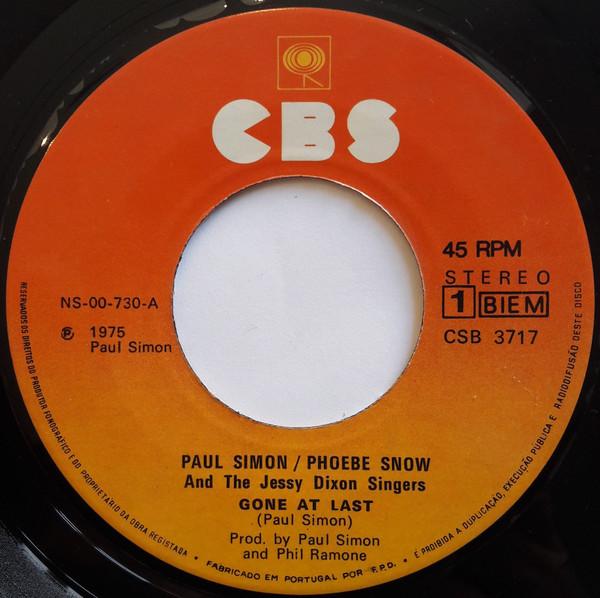 Paul Simon / Phoebe Snow - Gone At Last / Take Me To The Mardi Gras - 7 Inch
