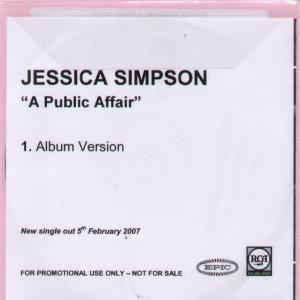Jessica Simpson - A Public Affair - Cdr
