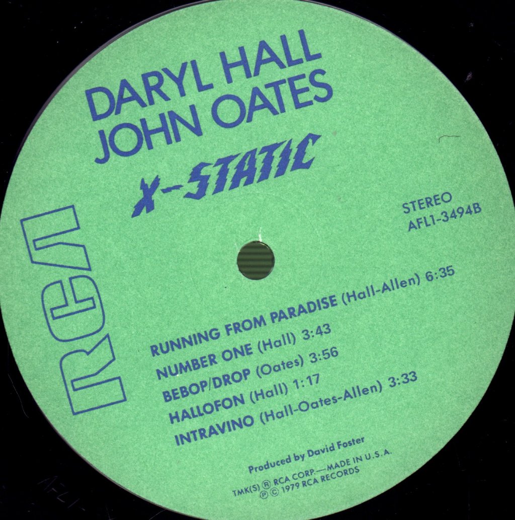 Daryl Hall And John Oates - X-Static - Lp