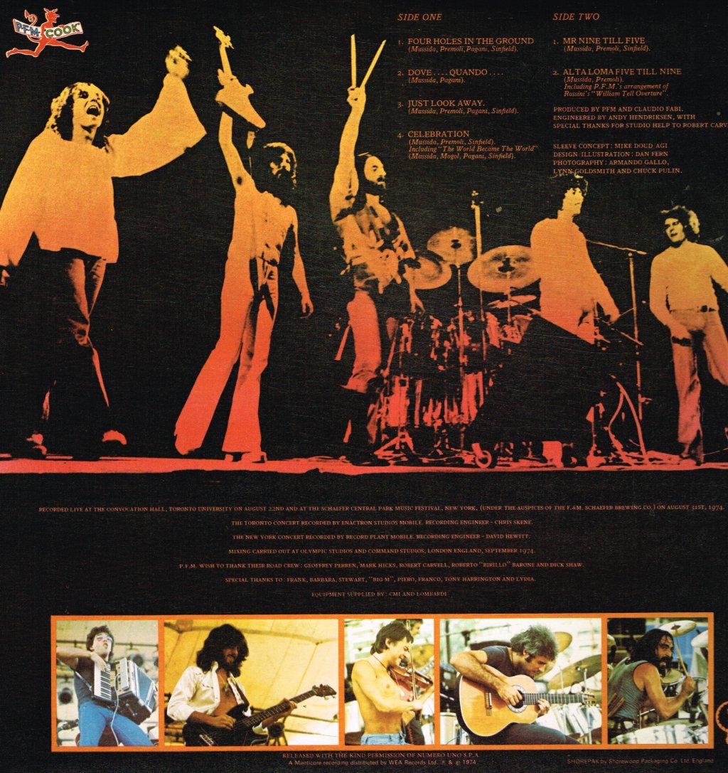 Premiata Forneria Marconi (p.f.m.) - Cook - Lp