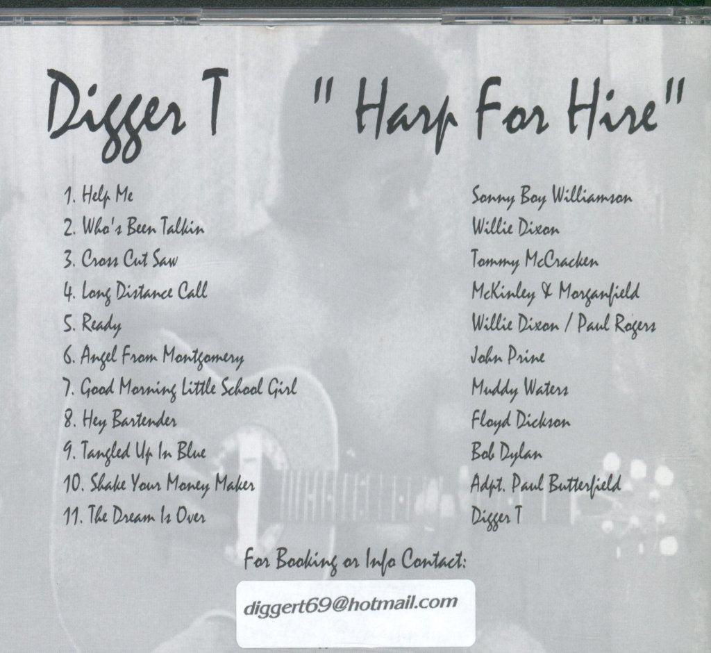 Digger T - Harp For Hire - Cdr