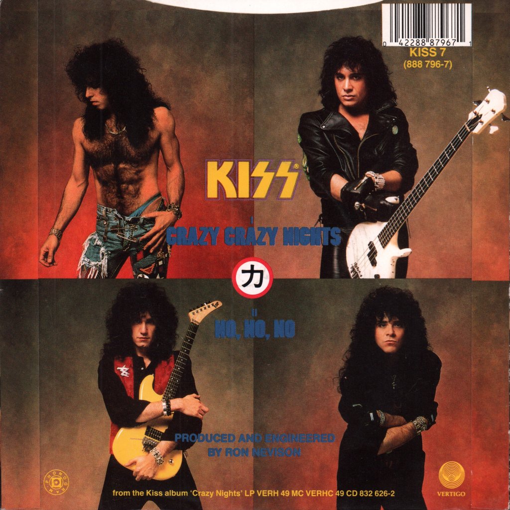Kiss - Crazy Crazy Nights - 7 Inch
