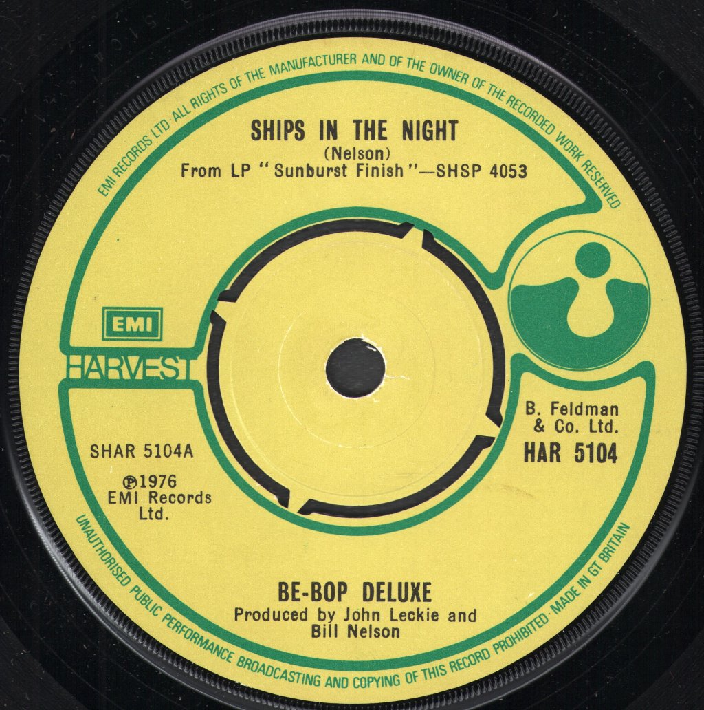 Be Bop Deluxe - Ships In The Night - 7 Inch