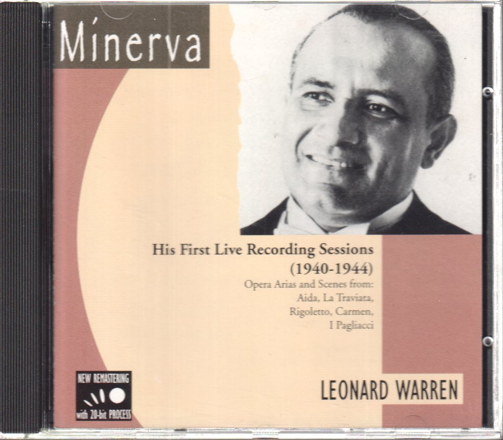 Leonnard Warren - First Recording Sessions 1940-1944 - Cd