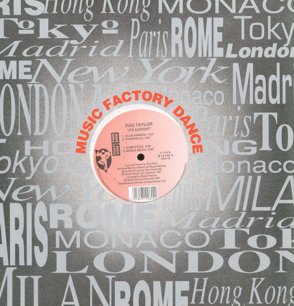 Dag Taylor - It's Alright - 12 Inch